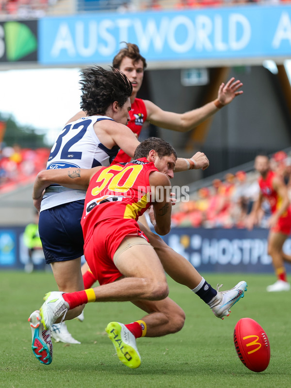 AFL 2023 Round 03 - Gold Coast v Geelong - A-16643214