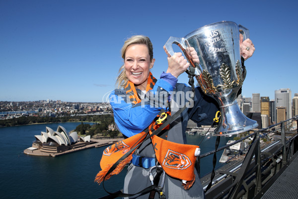 AFL 2017 Media - AFL Premiership Cup Visits Sydney Harbour Bridge - 548009