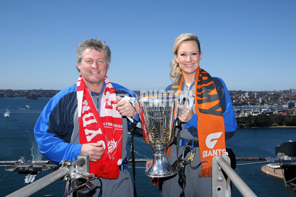 AFL 2017 Media - AFL Premiership Cup Visits Sydney Harbour Bridge - 548003