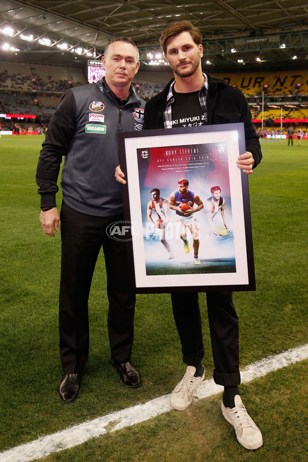 AFL 2018 Round 20 - St Kilda v Western Bulldogs - 617693
