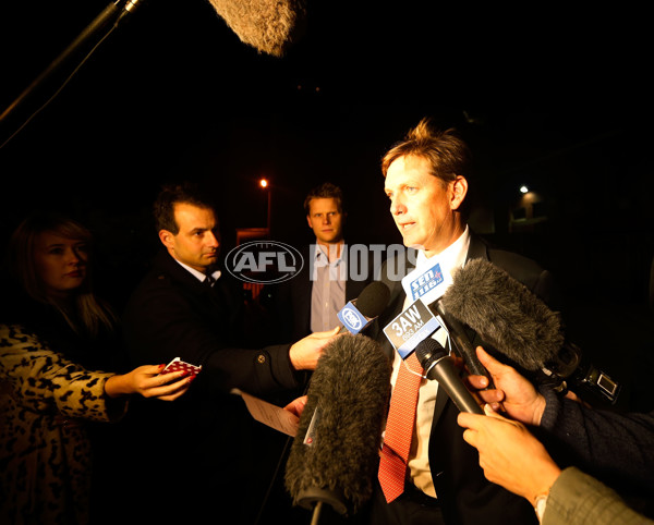 AFL 2013 Media - Essendon Board Meeting - 296060