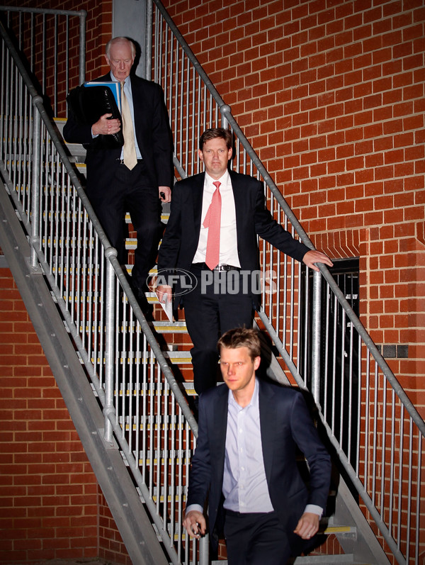 AFL 2013 Media - Essendon Board Meeting - 296064