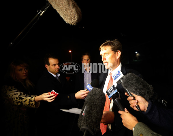 AFL 2013 Media - Essendon Board Meeting - 296061