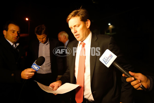 AFL 2013 Media - Essendon Board Meeting - 296059