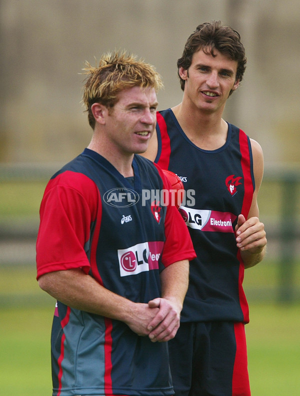 AFL 2002 Media - Melbourne Training 261102 - 134345