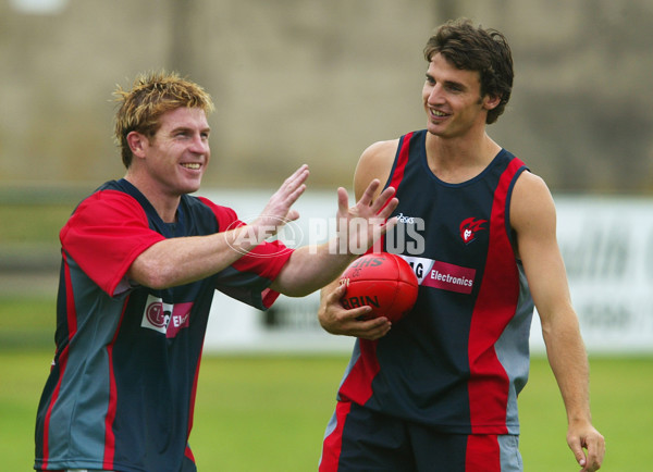 AFL 2002 Media - Melbourne Training 261102 - 134344