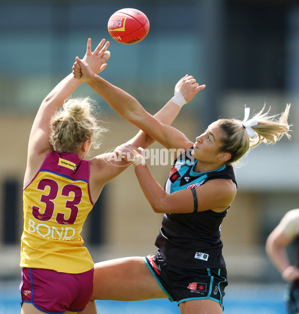 AFLW 2023 Round 02 - Port Adelaide v Brisbane - A-43013376