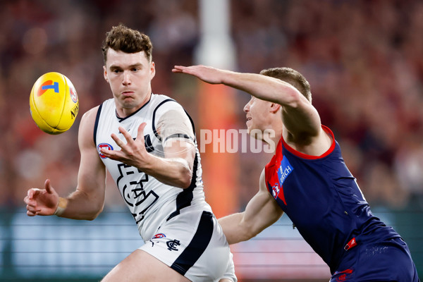 AFL 2023 First Semi Final - Melbourne v Carlton - A-43165874