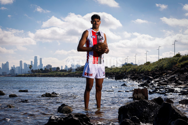 AFL 2024 Media - St Kilda Indigenous Jumper 060524 - A-49025307