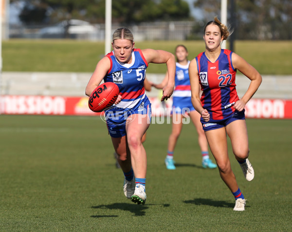 VFLW 2024 First Semi Final - Western Bulldogs v Port Melbourne - A-51654563