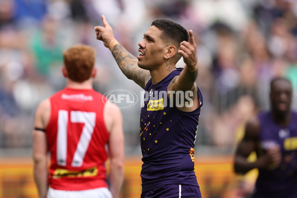 AFL 2024 Round 19 - Fremantle v Melbourne - A-52034899