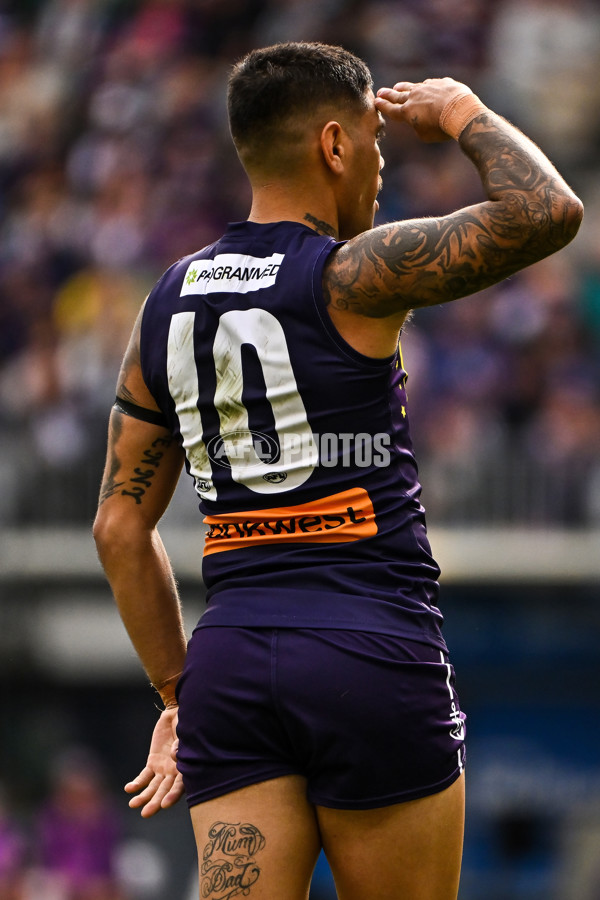 AFL 2024 Round 19 - Fremantle v Melbourne - A-52034922