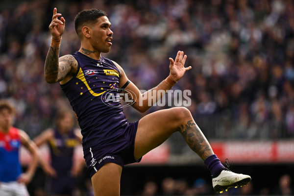 AFL 2024 Round 19 - Fremantle v Melbourne - A-52034926