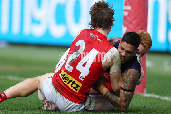 AFL 2024 Round 19 - Fremantle v Melbourne - A-52036395
