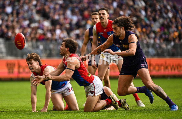 AFL 2024 Round 19 - Fremantle v Melbourne - A-52039227