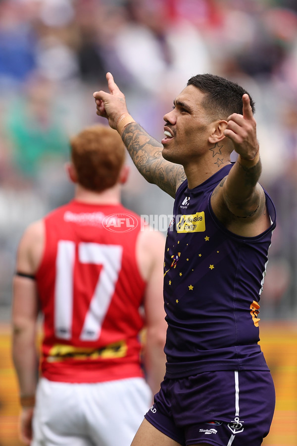 AFL 2024 Round 19 - Fremantle v Melbourne - A-52052645