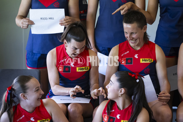 AFLW 2024 Media - Melbourne Team Photo Day - A-52055398