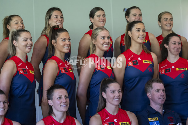 AFLW 2024 Media - Melbourne Team Photo Day - A-52058733