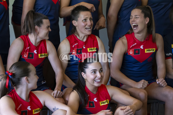 AFLW 2024 Media - Melbourne Team Photo Day - A-52058734