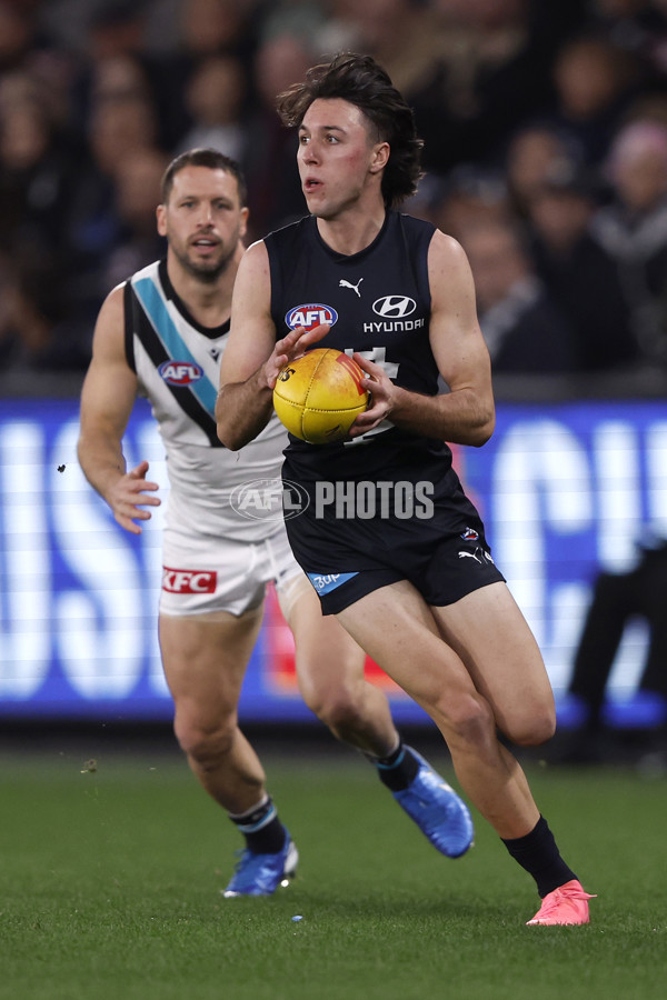 AFL 2024 Round 20 - Carlton v Port Adelaide - A-52160116