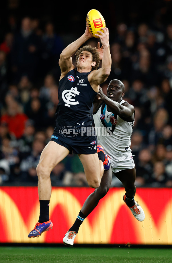 AFL 2024 Round 20 - Carlton v Port Adelaide - A-52160119