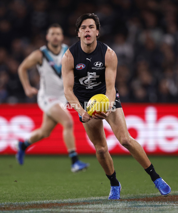 AFL 2024 Round 20 - Carlton v Port Adelaide - A-52160122