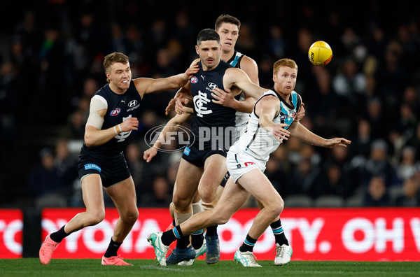 AFL 2024 Round 20 - Carlton v Port Adelaide - A-52160128