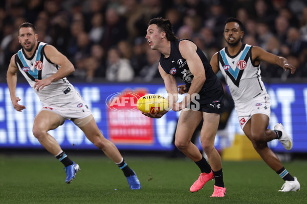 AFL 2024 Round 20 - Carlton v Port Adelaide - A-52161691