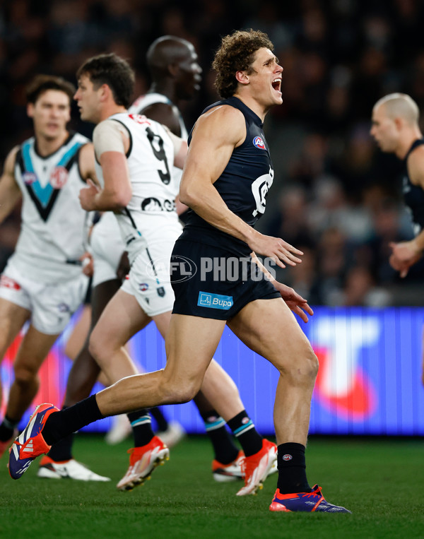 AFL 2024 Round 20 - Carlton v Port Adelaide - A-52161694
