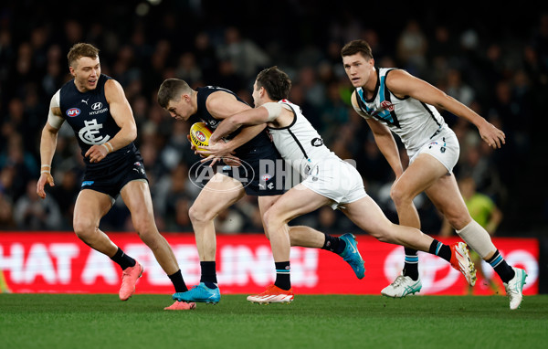 AFL 2024 Round 20 - Carlton v Port Adelaide - A-52161705
