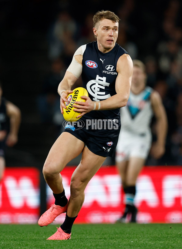 AFL 2024 Round 20 - Carlton v Port Adelaide - A-52161706