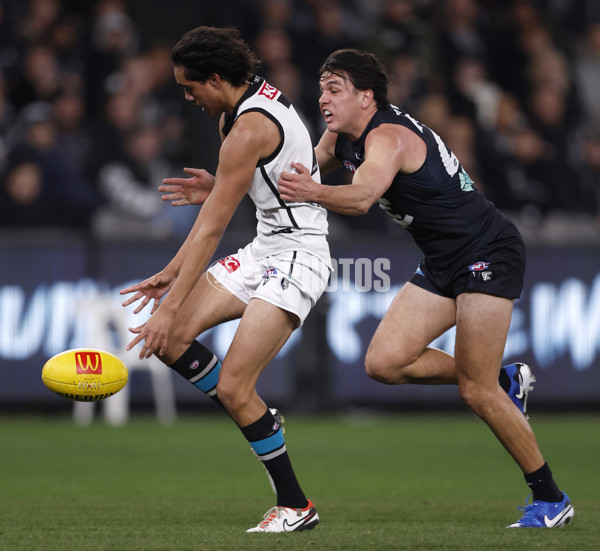 AFL 2024 Round 20 - Carlton v Port Adelaide - A-52161714