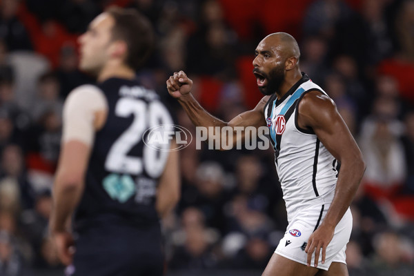 AFL 2024 Round 20 - Carlton v Port Adelaide - A-52161732