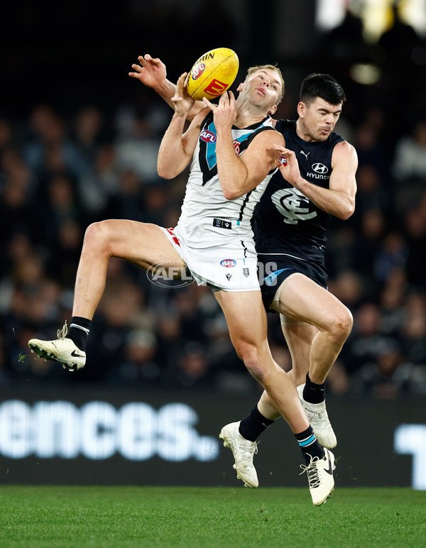 AFL 2024 Round 20 - Carlton v Port Adelaide - A-52161748