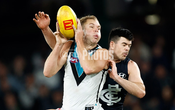 AFL 2024 Round 20 - Carlton v Port Adelaide - A-52161749