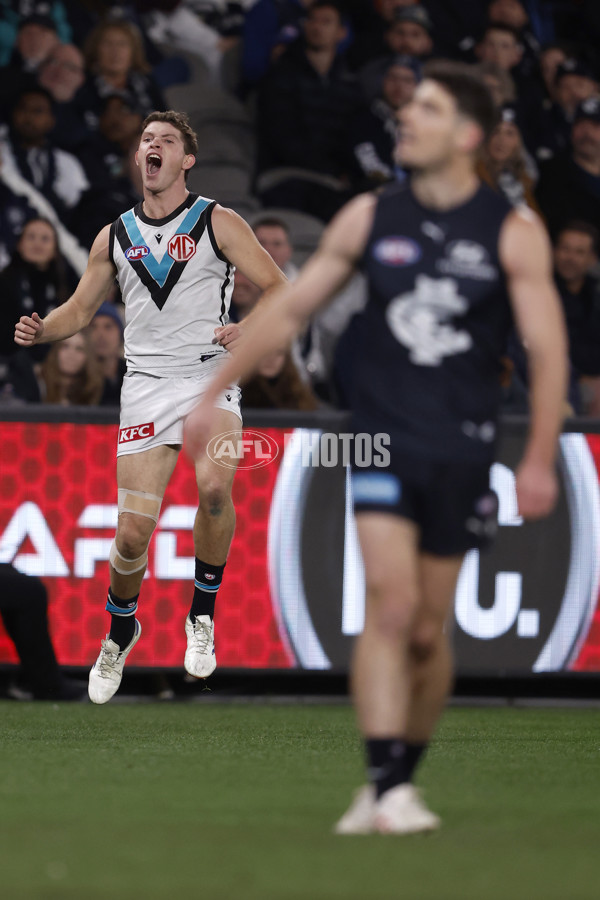 AFL 2024 Round 20 - Carlton v Port Adelaide - A-52163270