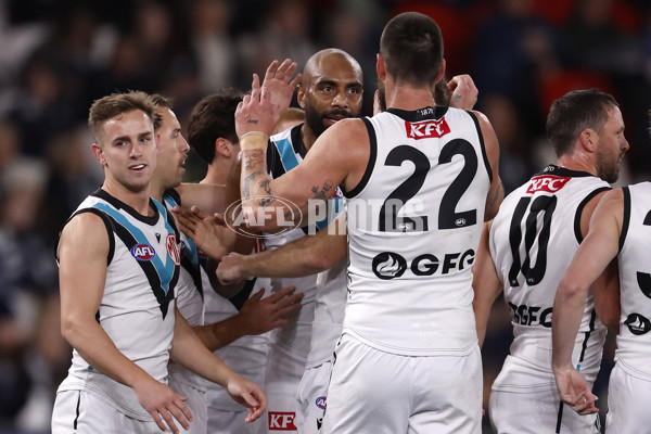 AFL 2024 Round 20 - Carlton v Port Adelaide - A-52163276