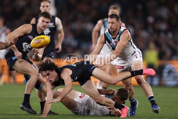 AFL 2024 Round 20 - Carlton v Port Adelaide - A-52163280