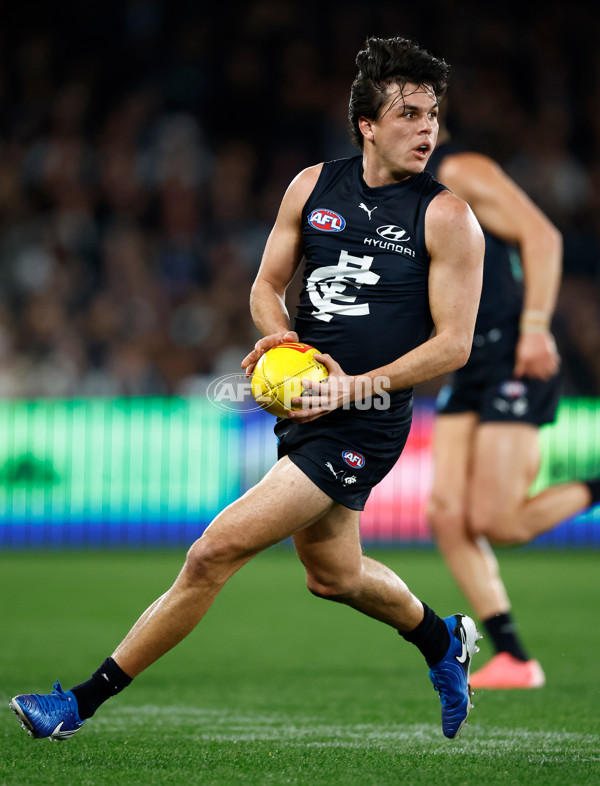 AFL 2024 Round 20 - Carlton v Port Adelaide - A-52163307