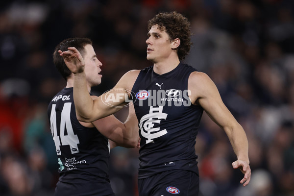 AFL 2024 Round 20 - Carlton v Port Adelaide - A-52163324