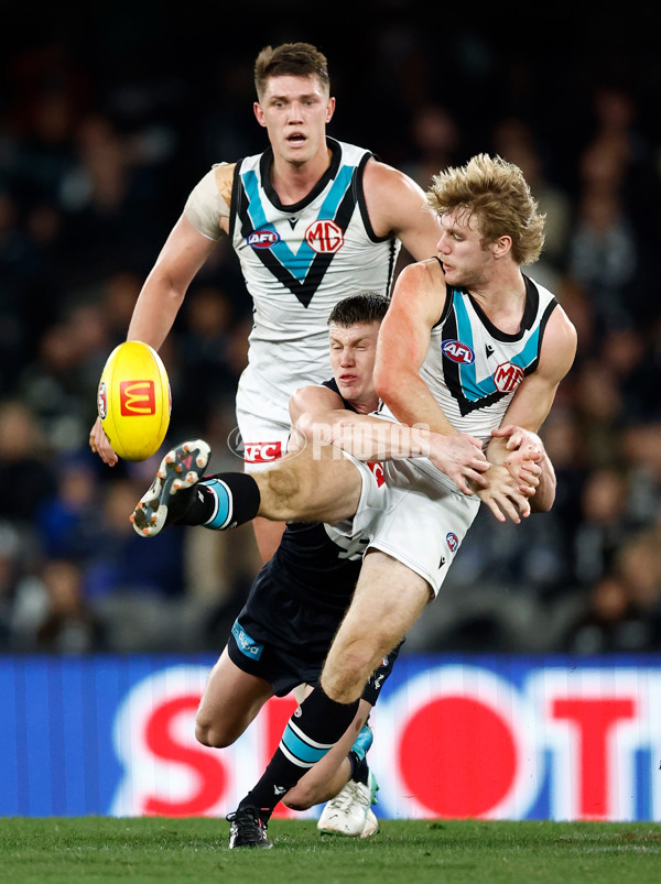 AFL 2024 Round 20 - Carlton v Port Adelaide - A-52163343