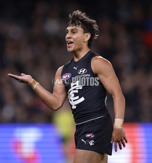 AFL 2024 Round 20 - Carlton v Port Adelaide - A-52163346