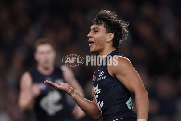 AFL 2024 Round 20 - Carlton v Port Adelaide - A-52163365