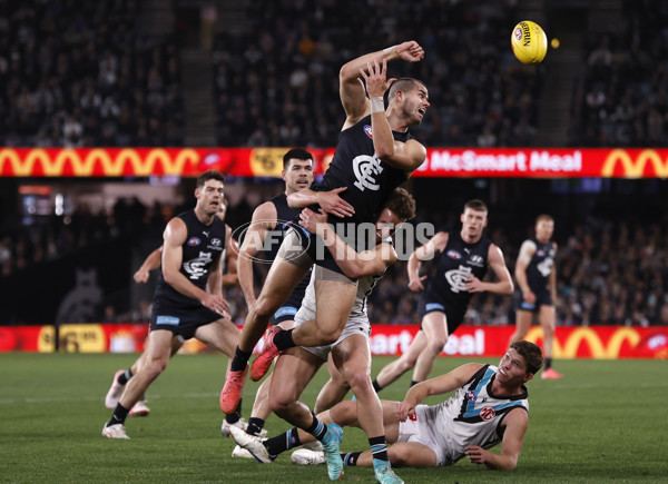 AFL 2024 Round 20 - Carlton v Port Adelaide - A-52163882