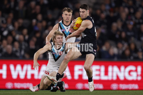 AFL 2024 Round 20 - Carlton v Port Adelaide - A-52163898