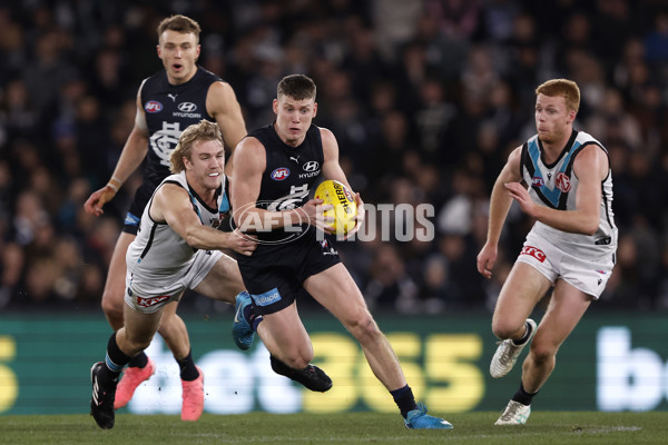 AFL 2024 Round 20 - Carlton v Port Adelaide - A-52163913