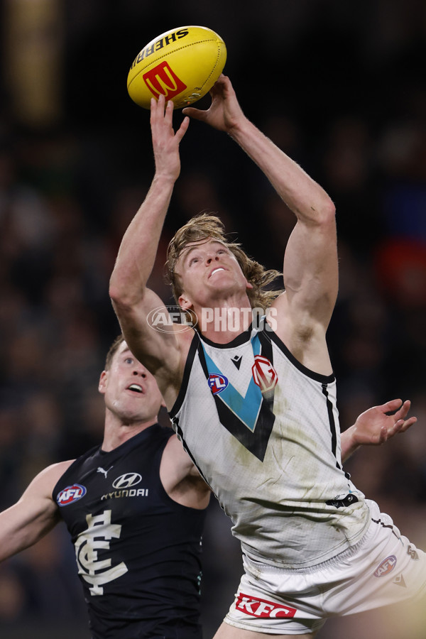 AFL 2024 Round 20 - Carlton v Port Adelaide - A-52163935