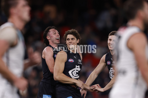AFL 2024 Round 20 - Carlton v Port Adelaide - A-52163939