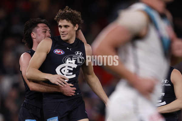 AFL 2024 Round 20 - Carlton v Port Adelaide - A-52163941