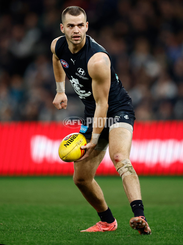 AFL 2024 Round 20 - Carlton v Port Adelaide - A-52163949